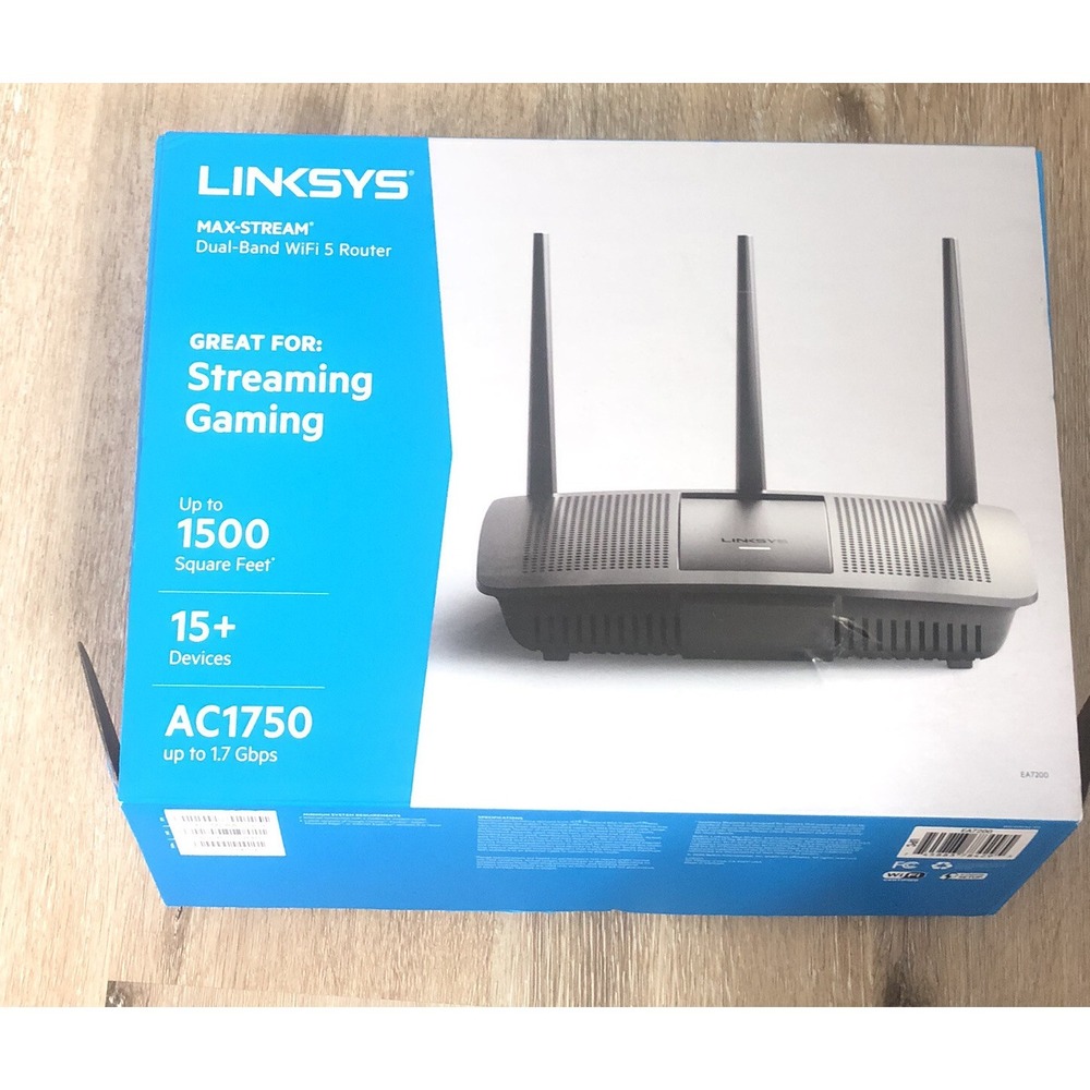 Linksys EA7200 Max-Stream Dual-Band AC1750 Wi-Fi 5 Router - No Power Cord‎